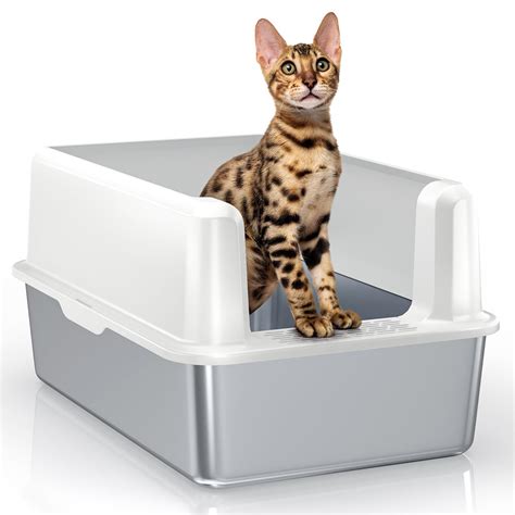 metal liter box|metal litter box with lid.